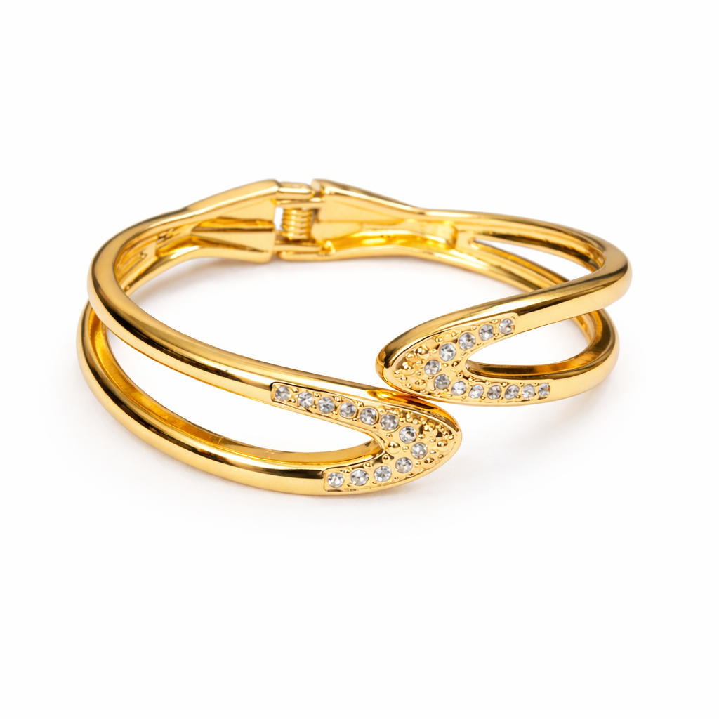 Golden Embrace Crystal Bracelet image 2