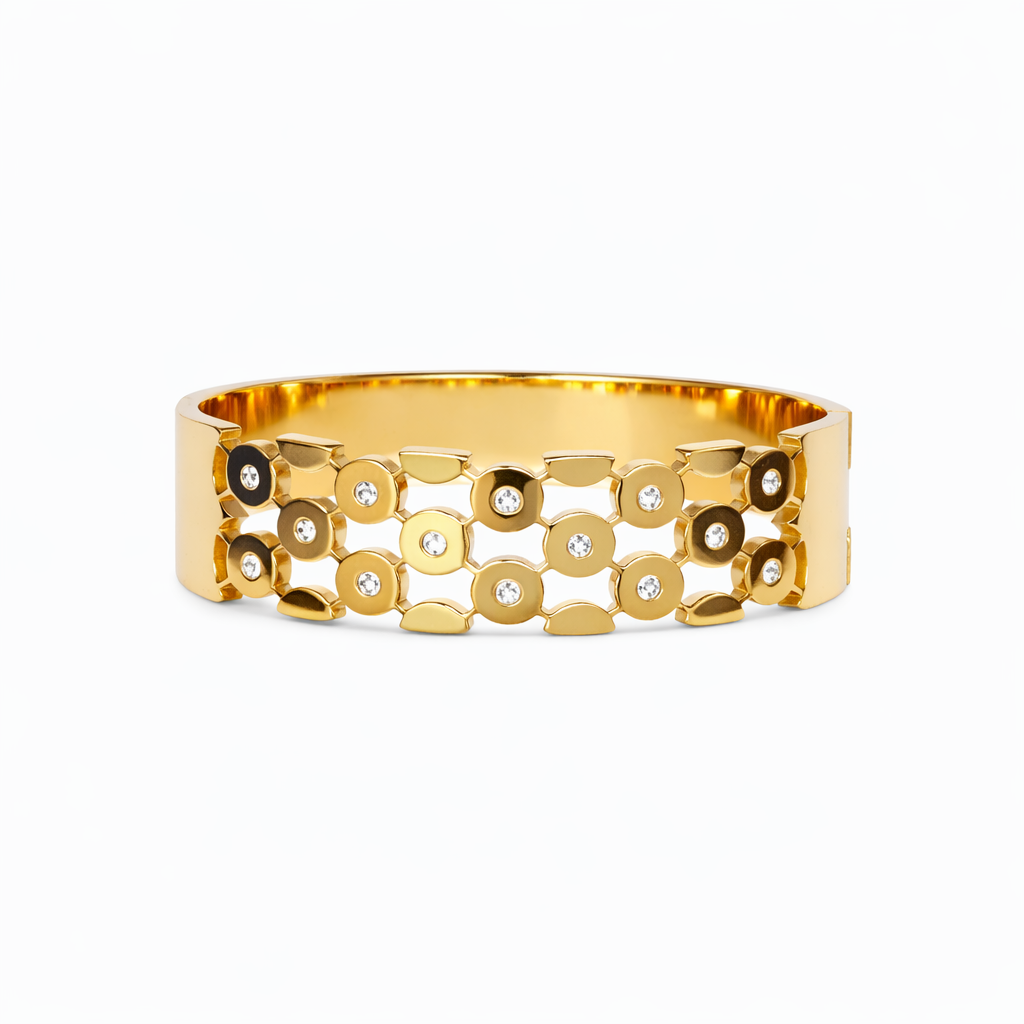Luxe Geometry Gold Bracelet image 1