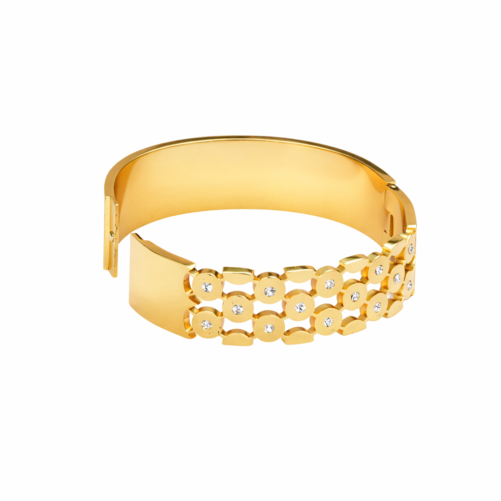Luxe Geometry Gold Bracelet image 2