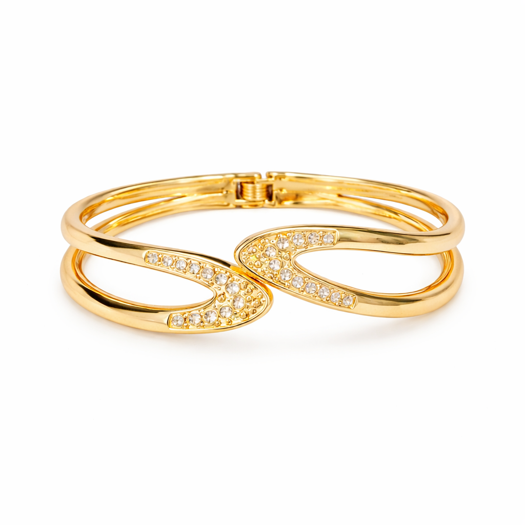 Golden Embrace Crystal Bracelet image 1