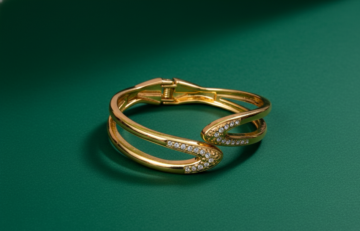 Golden Embrace Crystal Bracelet image 3