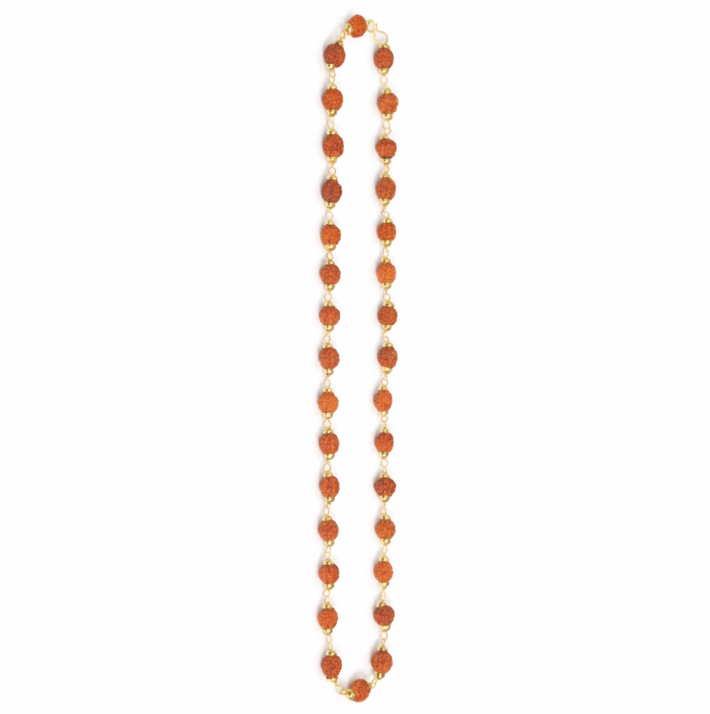 Divine Rudraksha Gold Bead Chain image 4