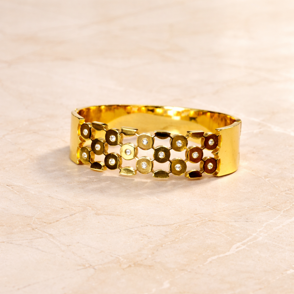 Luxe Geometry Gold Bracelet image 3
