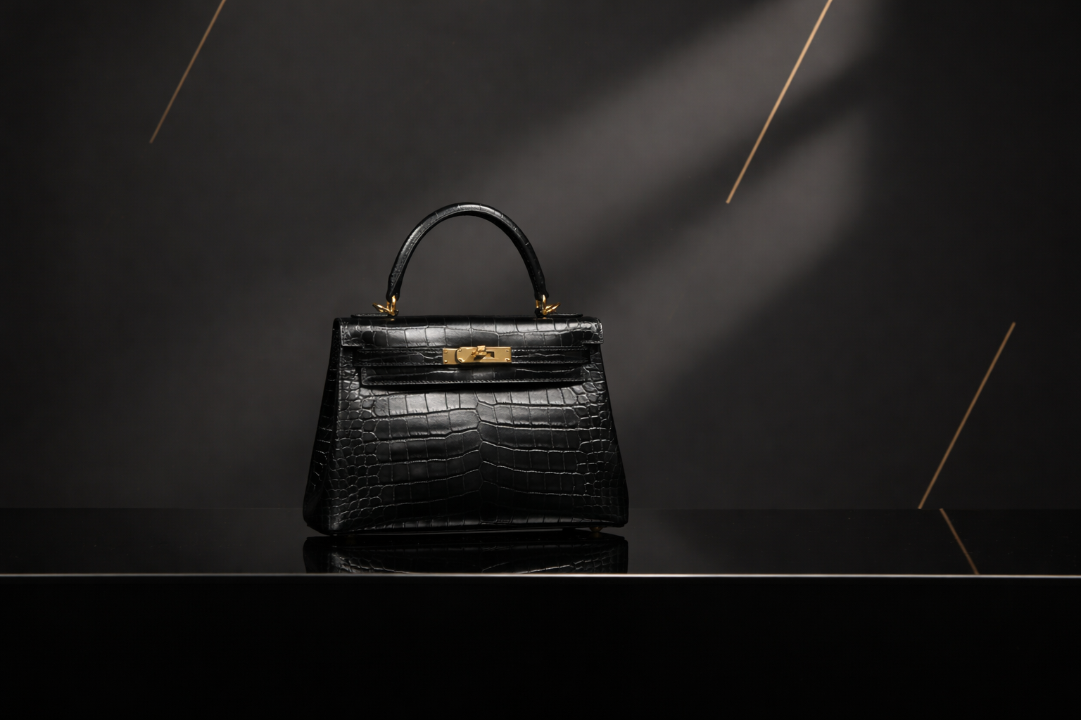 Noir Luxe Handbag