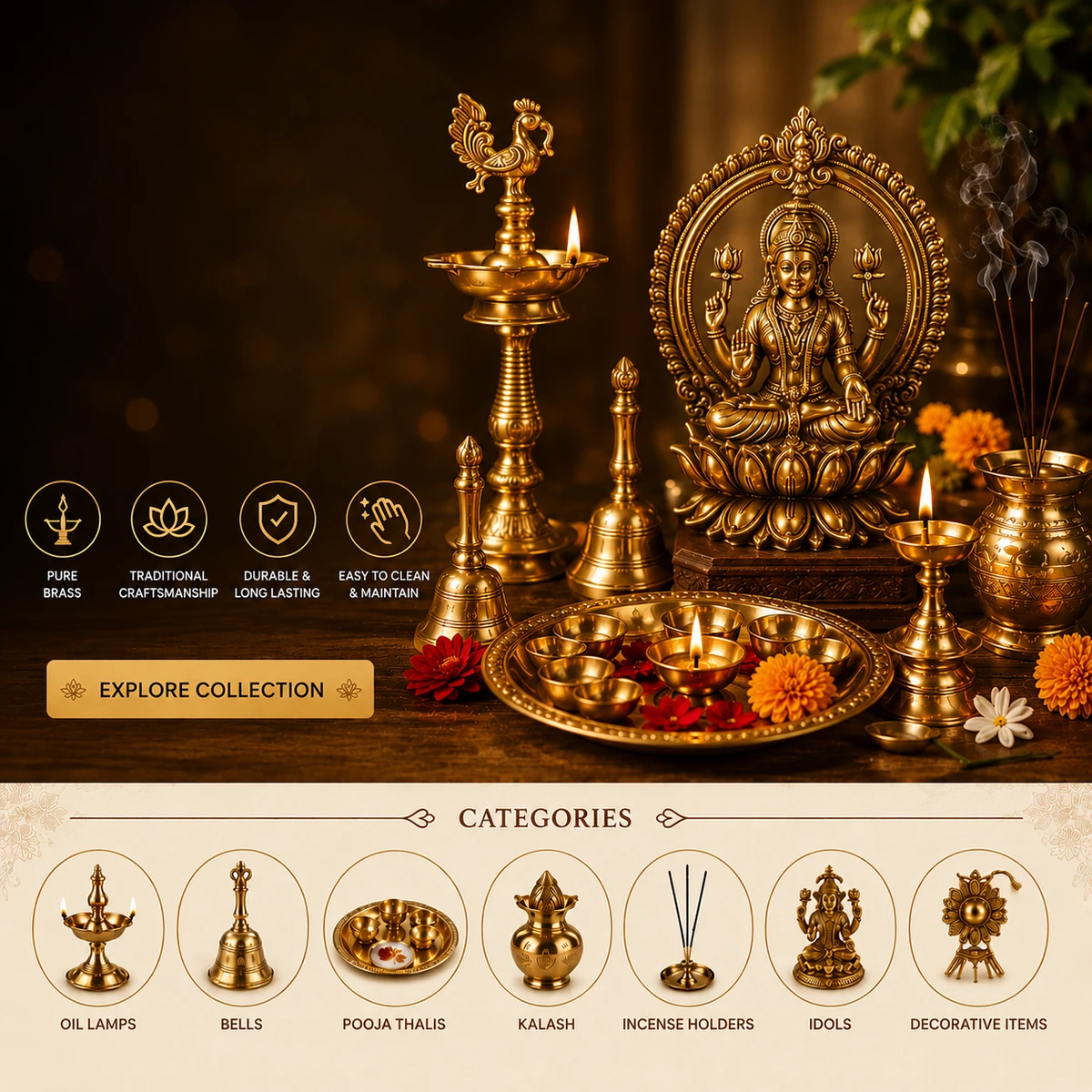Brass Pooja Items